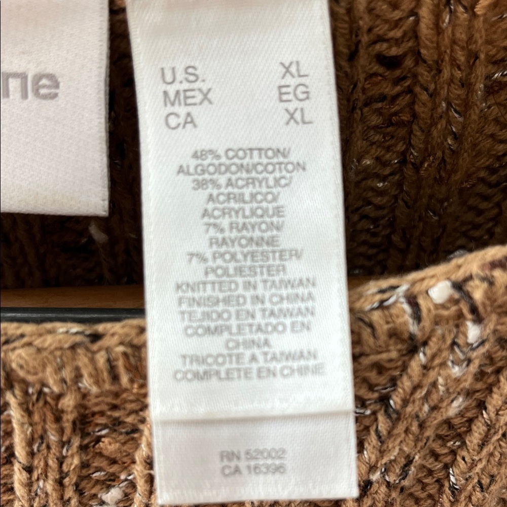 Liz Claiborne Women's Striped Sweater - Brown, Cream, and White - Picture 3 of 8